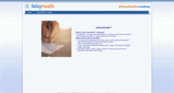 Desktop Screenshot of evoucherrx.relayhealth.com